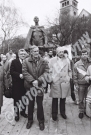 Nezna Revolucia, Velvet Revolution 1989, Slovakia, Bratislava, nam. SNP, zprava: Lubo Roman, Ladislav Chudik