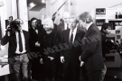 Vaclav Havel s manzelkou, Nezna Revolucia, Velvet Revolution 1989, Slovakia, Bratislava, SND