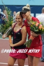 Dominika Cibulkova, Anna Kurnikova /right/, Ritro Slovak Open -exibicia